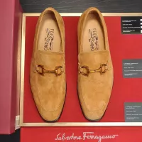 $98.00 USD Salvatore Ferragamo Leather Shoes For Men #1329543