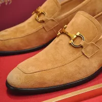 $98.00 USD Salvatore Ferragamo Leather Shoes For Men #1329543
