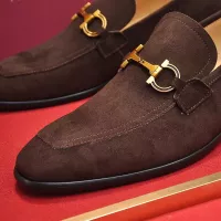 $98.00 USD Salvatore Ferragamo Leather Shoes For Men #1329544