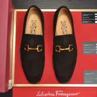 $98.00 USD Salvatore Ferragamo Leather Shoes For Men #1329545