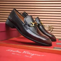 $98.00 USD Salvatore Ferragamo Leather Shoes For Men #1329546