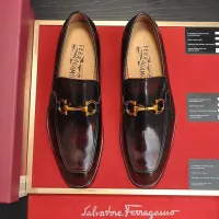 $98.00 USD Salvatore Ferragamo Leather Shoes For Men #1329546