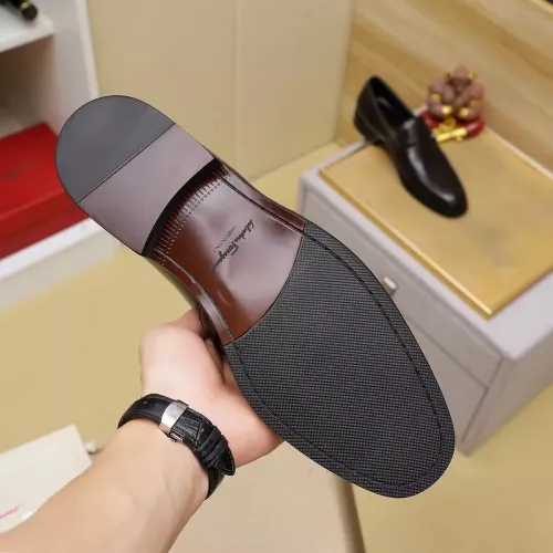 Replica Salvatore Ferragamo Leather Shoes For Men #1330779 $85.00 USD for Wholesale