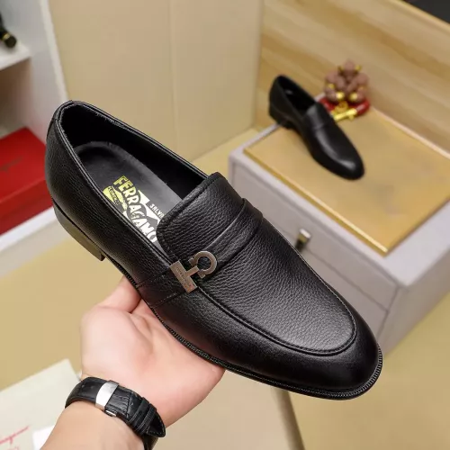 Replica Salvatore Ferragamo Leather Shoes For Men #1330782 $85.00 USD for Wholesale