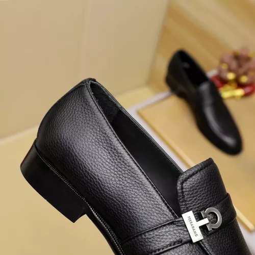 Replica Salvatore Ferragamo Leather Shoes For Men #1330782 $85.00 USD for Wholesale