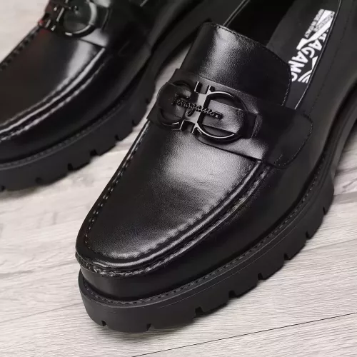 Replica Salvatore Ferragamo Leather Shoes For Men #1330801 $96.00 USD for Wholesale
