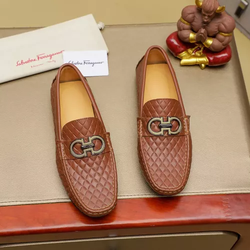 Salvatore Ferragamo Leather Shoes For Men #1330808