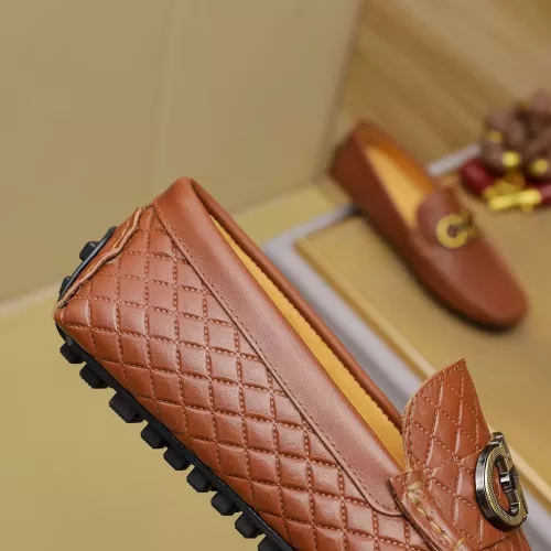 Replica Salvatore Ferragamo Leather Shoes For Men #1330808 $76.00 USD for Wholesale