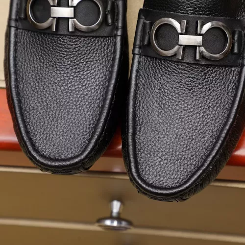 Replica Salvatore Ferragamo Leather Shoes For Men #1330811 $76.00 USD for Wholesale