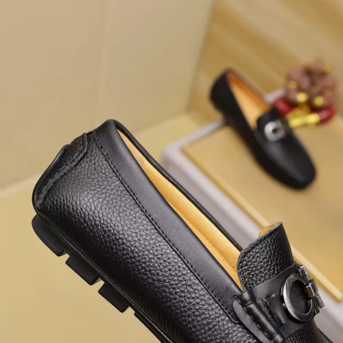 Replica Salvatore Ferragamo Leather Shoes For Men #1330811 $76.00 USD for Wholesale