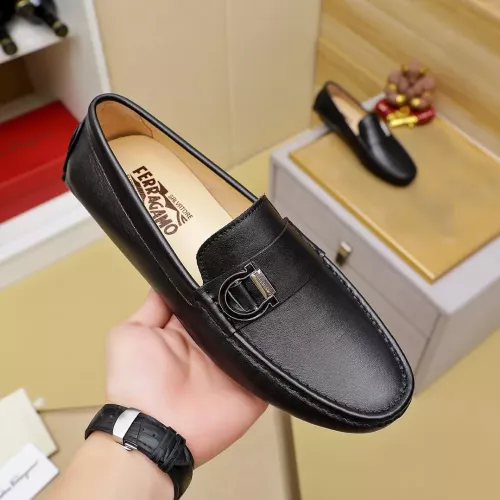 Replica Salvatore Ferragamo Leather Shoes For Men #1330820 $72.00 USD for Wholesale