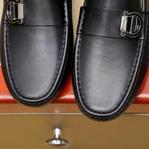 Replica Salvatore Ferragamo Leather Shoes For Men #1330820 $72.00 USD for Wholesale