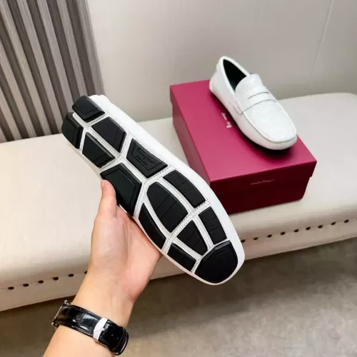 Replica Salvatore Ferragamo Leather Shoes For Men #1330933 $100.00 USD for Wholesale