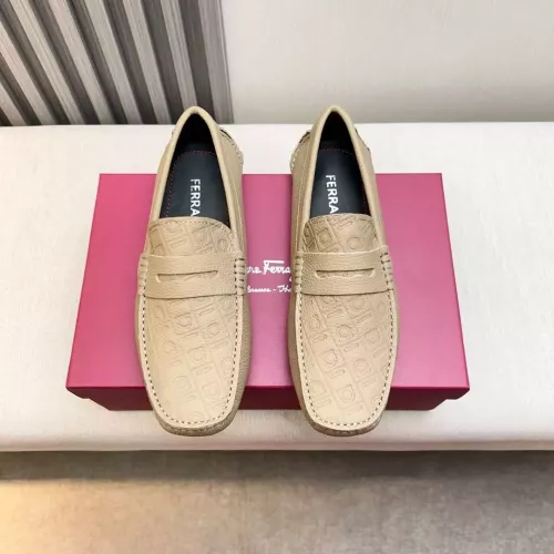 Replica Salvatore Ferragamo Leather Shoes For Men #1330934 $100.00 USD for Wholesale