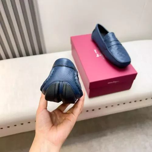 Replica Salvatore Ferragamo Leather Shoes For Men #1330936 $100.00 USD for Wholesale