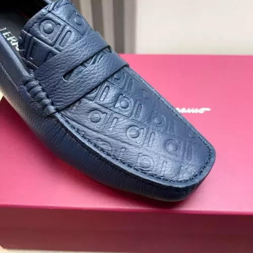 Replica Salvatore Ferragamo Leather Shoes For Men #1330936 $100.00 USD for Wholesale