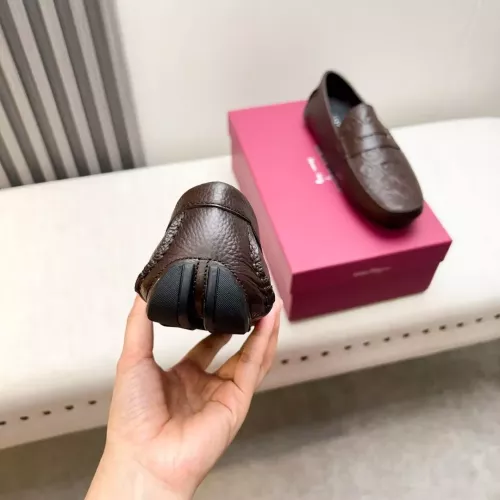 Replica Salvatore Ferragamo Leather Shoes For Men #1330937 $100.00 USD for Wholesale