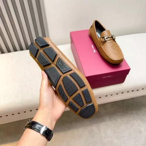 Replica Salvatore Ferragamo Leather Shoes For Men #1330939 $100.00 USD for Wholesale