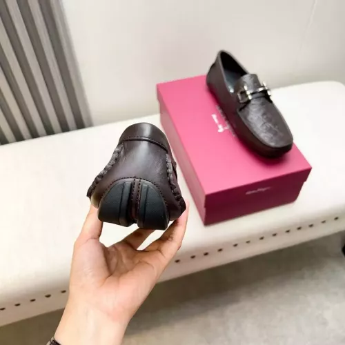Replica Salvatore Ferragamo Leather Shoes For Men #1330940 $100.00 USD for Wholesale