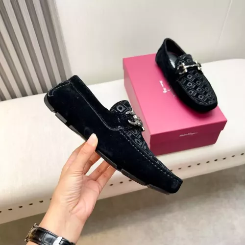 Replica Salvatore Ferragamo Leather Shoes For Men #1330943 $100.00 USD for Wholesale