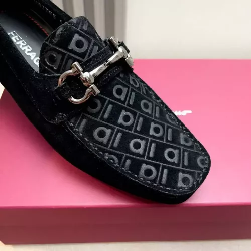 Replica Salvatore Ferragamo Leather Shoes For Men #1330943 $100.00 USD for Wholesale