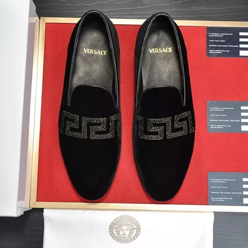 Replica Versace Leather Shoes For Men #1331032 $85.00 USD for Wholesale