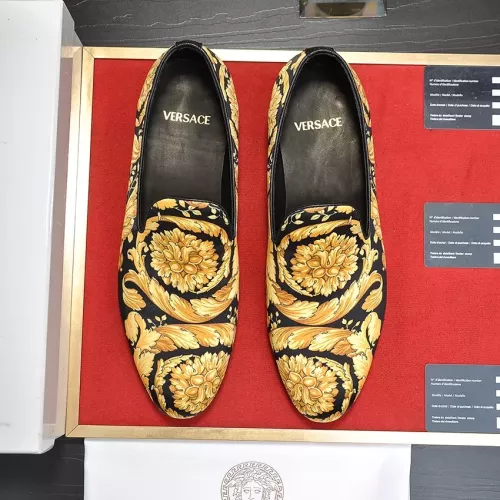 Replica Versace Leather Shoes For Men #1331033 $85.00 USD for Wholesale