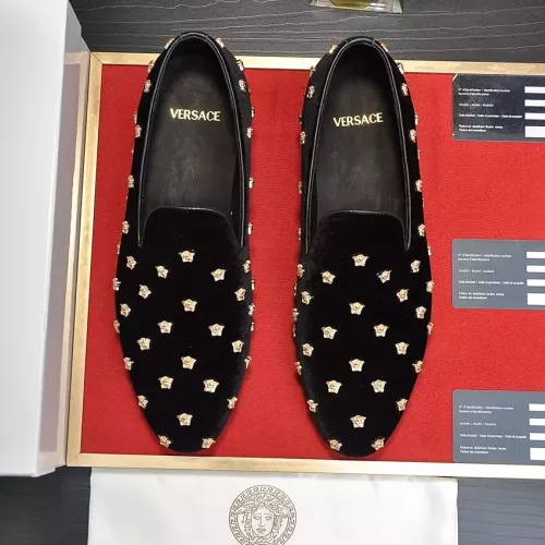 Replica Versace Leather Shoes For Men #1331035 $88.00 USD for Wholesale