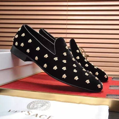 Replica Versace Leather Shoes For Men #1331035 $88.00 USD for Wholesale