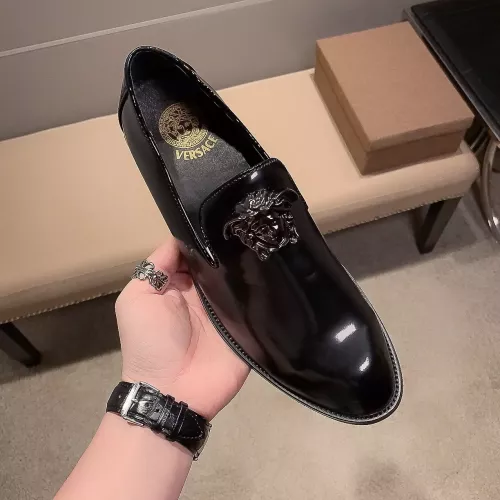 Replica Versace Leather Shoes For Men #1331209 $85.00 USD for Wholesale