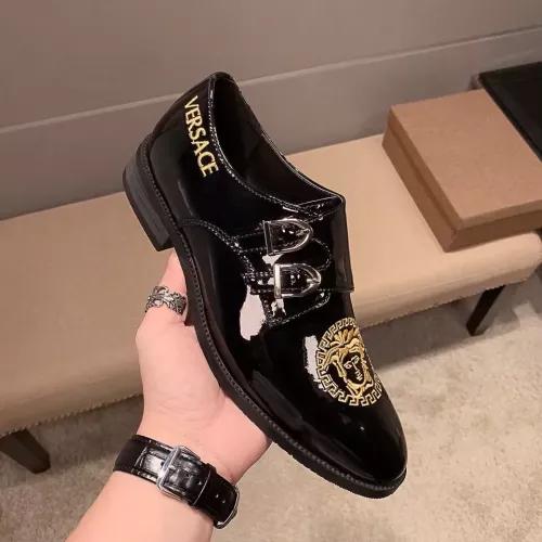 Replica Versace Leather Shoes For Men #1331213 $85.00 USD for Wholesale