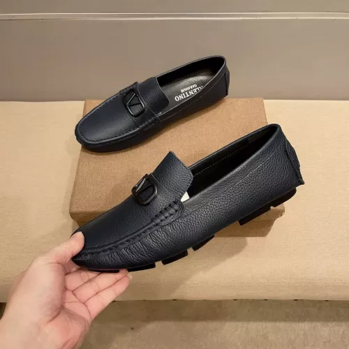 Replica Valentino Leather Shoes For Men #1331223 $76.00 USD for Wholesale