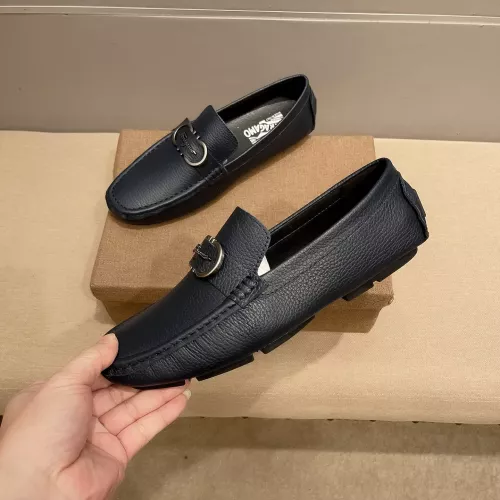 Replica Salvatore Ferragamo Leather Shoes For Men #1331224 $76.00 USD for Wholesale
