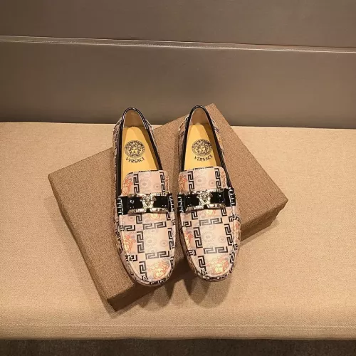 Replica Versace Leather Shoes For Men #1331242 $76.00 USD for Wholesale