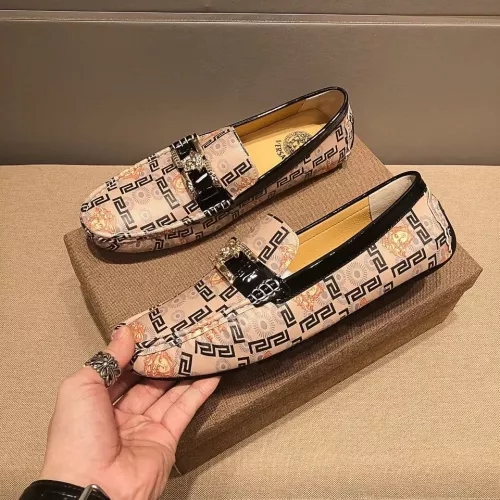 Replica Versace Leather Shoes For Men #1331242 $76.00 USD for Wholesale