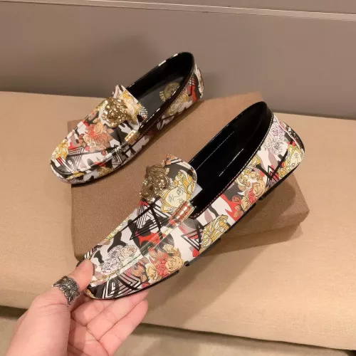 Replica Versace Leather Shoes For Men #1331246 $76.00 USD for Wholesale