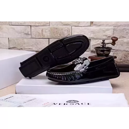 Replica Versace Leather Shoes For Men #1331260 $76.00 USD for Wholesale