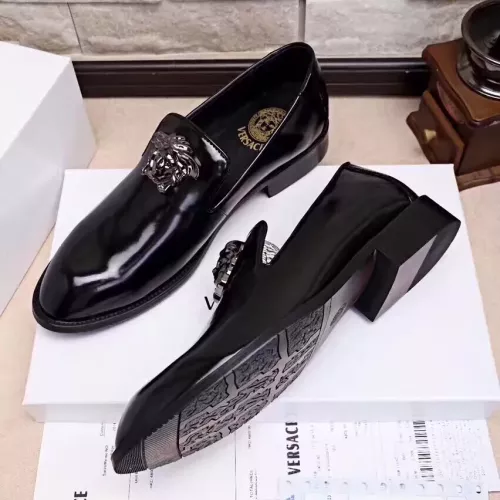 Replica Versace Leather Shoes For Men #1331266 $85.00 USD for Wholesale