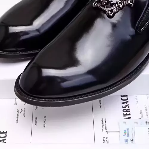 Replica Versace Leather Shoes For Men #1331266 $85.00 USD for Wholesale