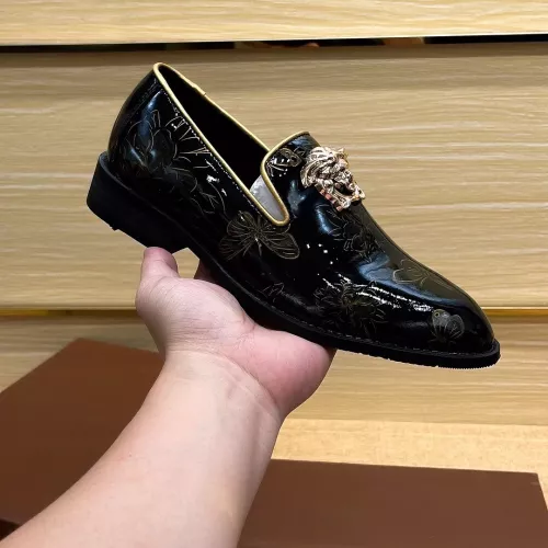 Replica Versace Leather Shoes For Men #1331278 $85.00 USD for Wholesale
