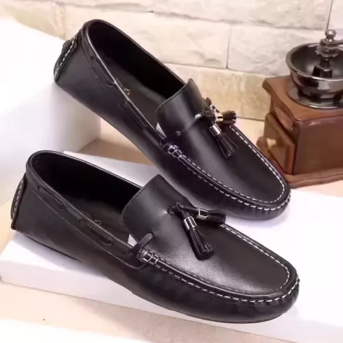 Replica Versace Leather Shoes For Men #1331287 $76.00 USD for Wholesale