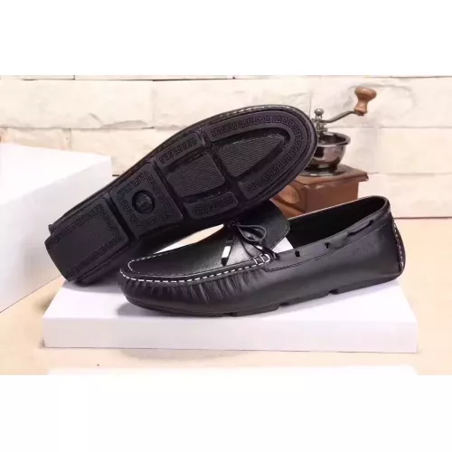Replica Versace Leather Shoes For Men #1331287 $76.00 USD for Wholesale