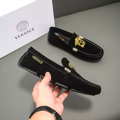 Replica Versace Leather Shoes For Men #1331292 $76.00 USD for Wholesale