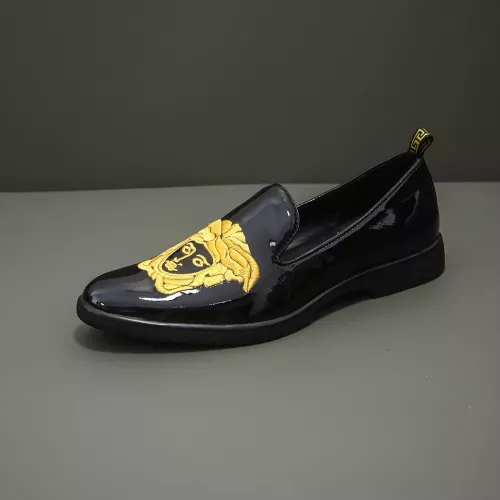 Replica Versace Leather Shoes For Men #1331295 $85.00 USD for Wholesale