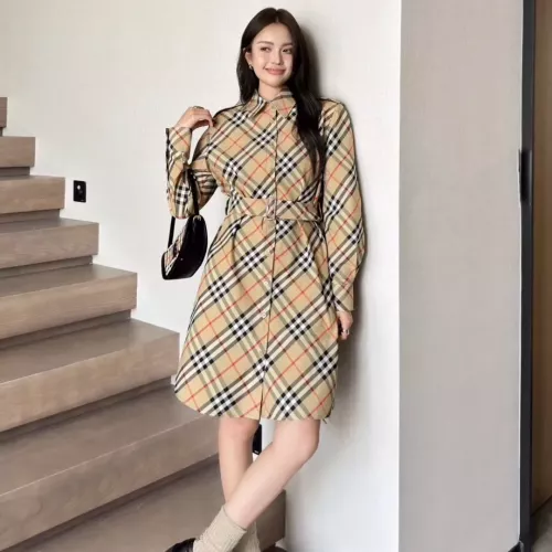 Replica Burberry Dresses Long Sleeved For Women #1335830 $85.00 USD for Wholesale