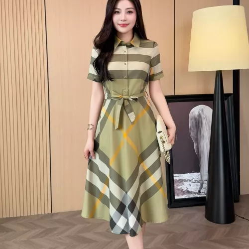 Replica Burberry Dresses Short Sleeved For Women #1335838 $85.00 USD for Wholesale