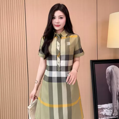 Replica Burberry Dresses Short Sleeved For Women #1335839 $85.00 USD for Wholesale