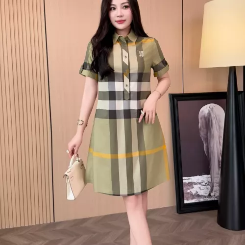 Replica Burberry Dresses Short Sleeved For Women #1335839 $85.00 USD for Wholesale