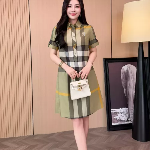Replica Burberry Dresses Short Sleeved For Women #1335839 $85.00 USD for Wholesale