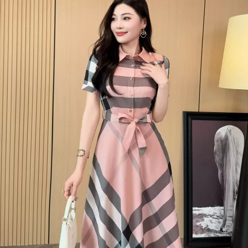Replica Burberry Dresses Short Sleeved For Women #1335841 $85.00 USD for Wholesale